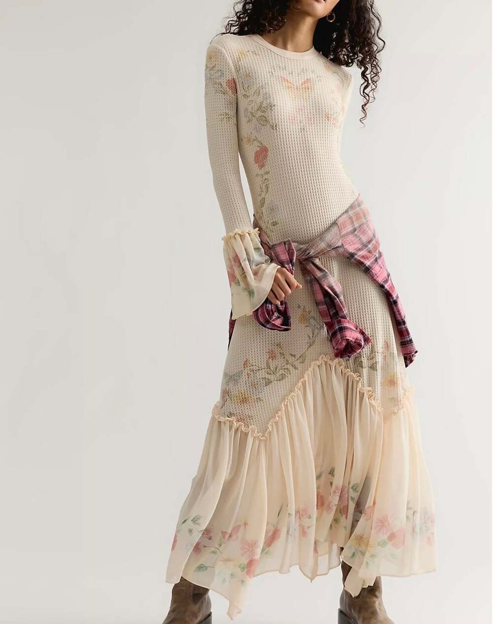 Free people Cleo Thermal Maxi Dress size medium